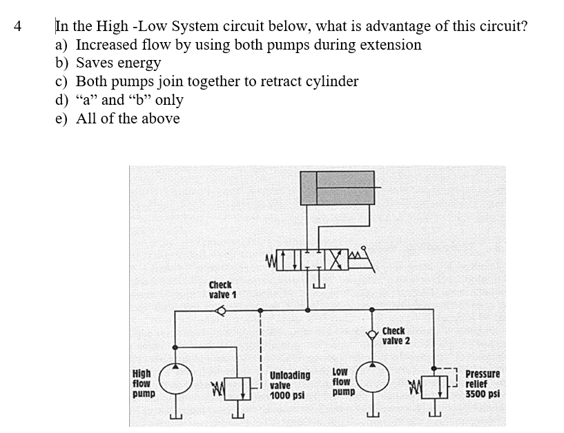 Solved 4 In the High-Low System circuit below, what is | Chegg.com