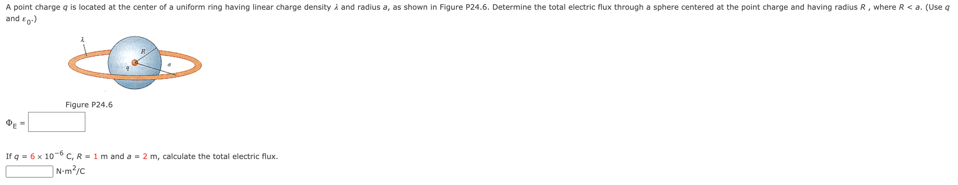 Solved A point charge q is located at the center of a | Chegg.com