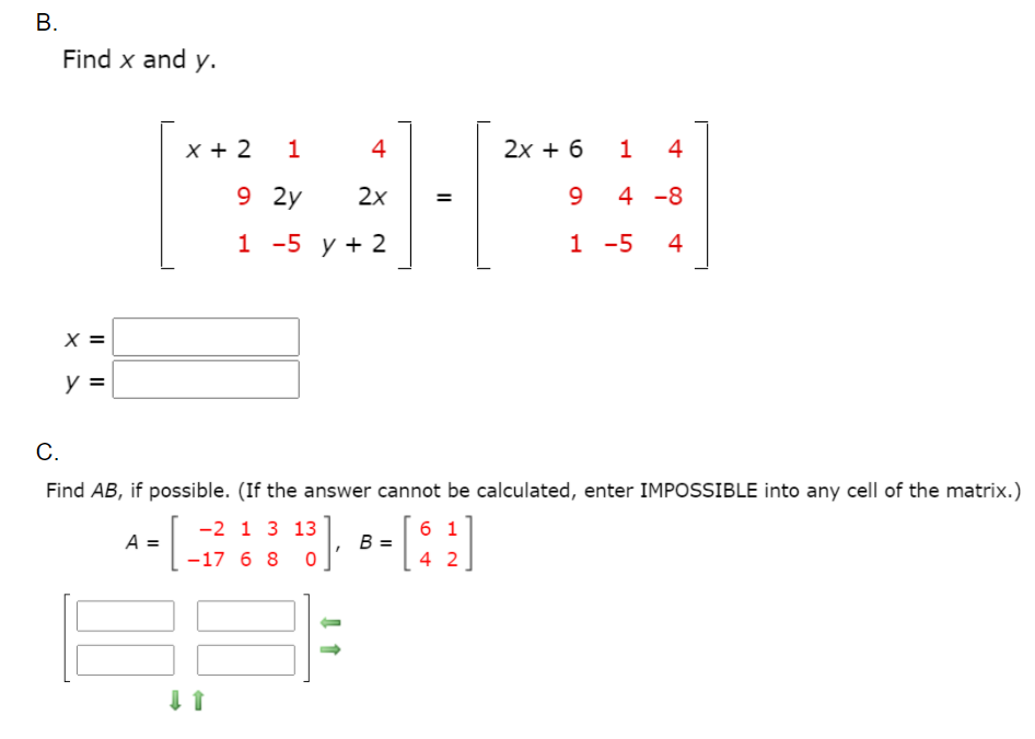 Solved 1. A. The formula for finding the inverse of matrix A | Chegg.com