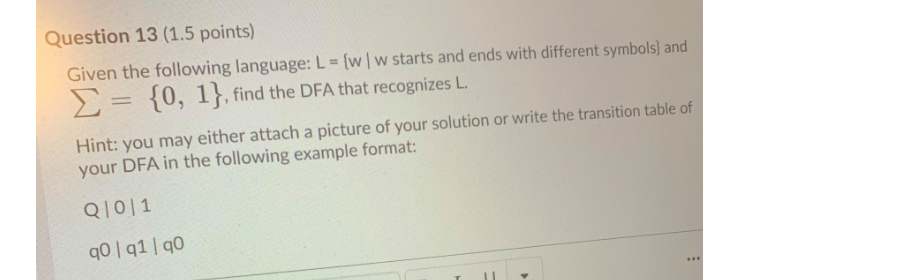 Solved Question 12 (1.5 Points) Given The Following | Chegg.com