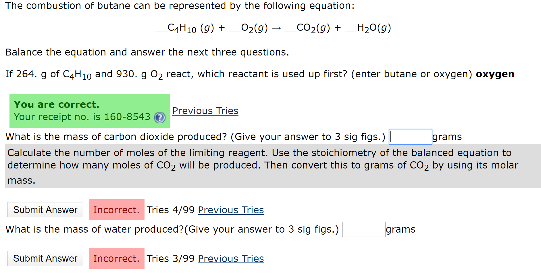 Solved The Combustion Of Butane Can Be Represented By The | Chegg.com