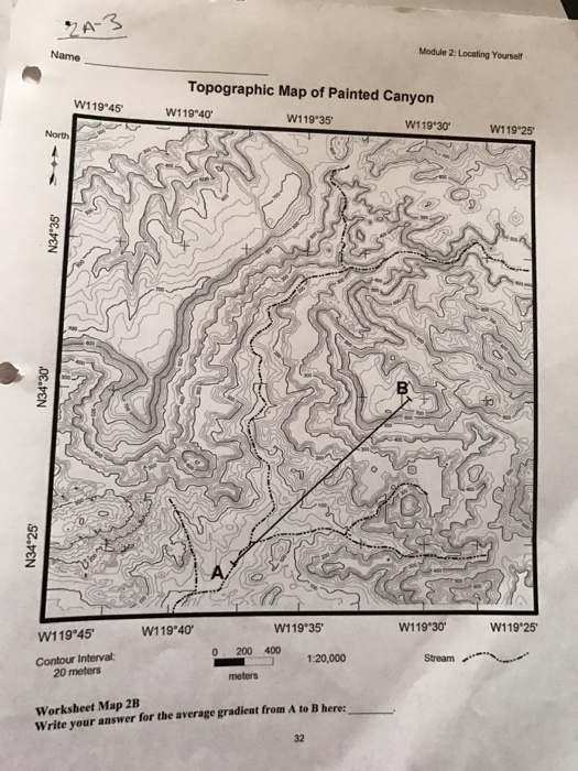 Solved Look At Worksheet Map 2C Topographic Map To The R Chegg Com   Image