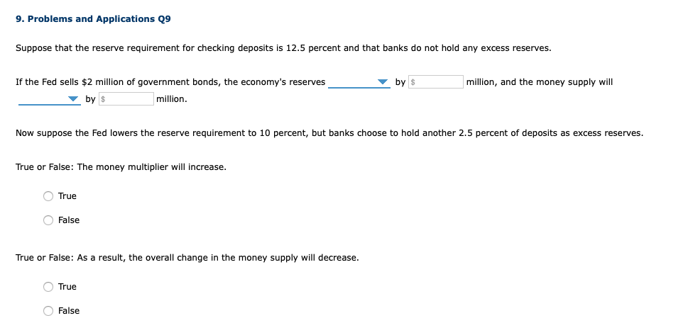 Solved 9. Problems And Applications Q9 Suppose That The | Chegg.com