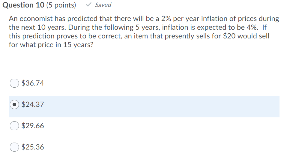Solved Question 10 (5 points) Saved An economist has | Chegg.com