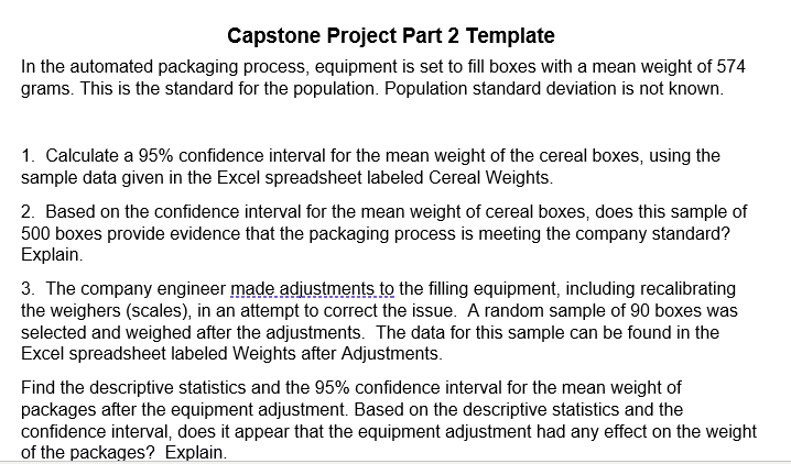 capstone project 2 excel