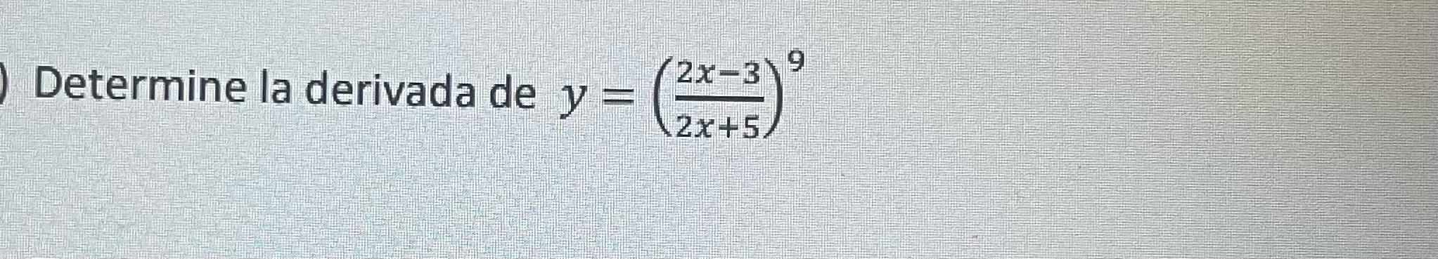 \( y=\left(\frac{2 x-3}{2 x+5}\right)^{9} \)