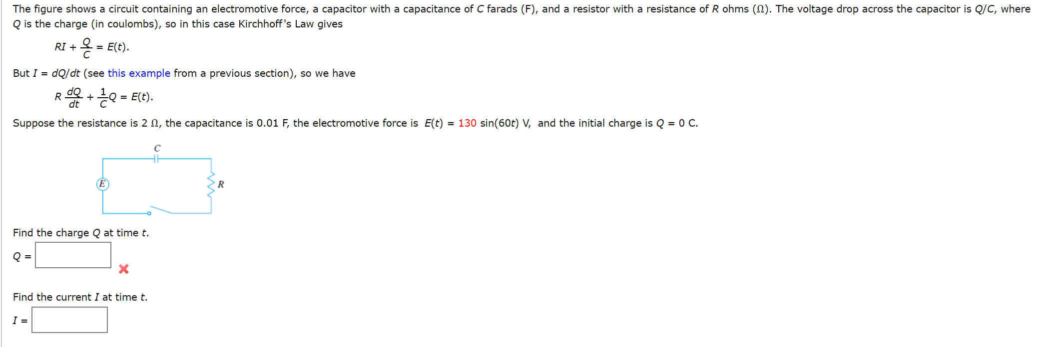 Solved The Figure Shows A Circuit Containing An | Chegg.com