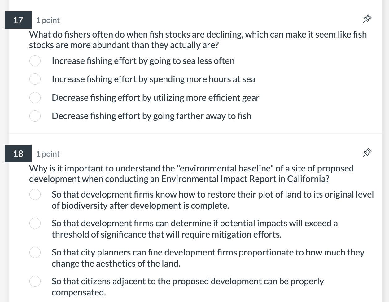 Solved What do fishers often do when fish stocks are | Chegg.com