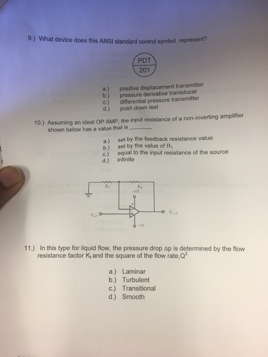 Solved 9.) What device does this ANSI standard control | Chegg.com