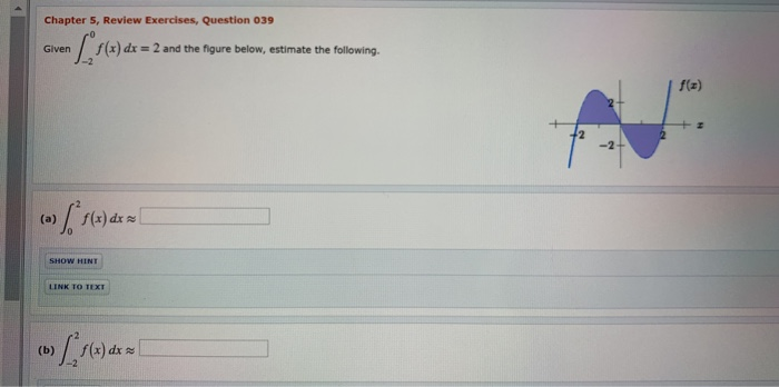 Solved Chapter 5, Review Exercises, Question 039 r0 Given | Chegg.com