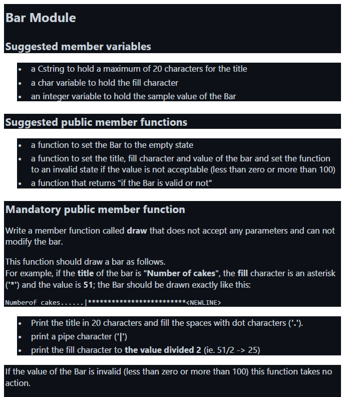 Solved **C++ Problem** The program should have 5 files, | Chegg.com