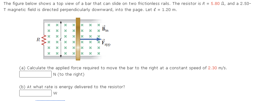 Solved = The figure below shows a top view of a bar that can | Chegg.com