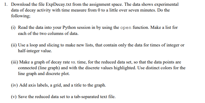 Solved Do it in Python and show the Code Here's a small | Chegg.com