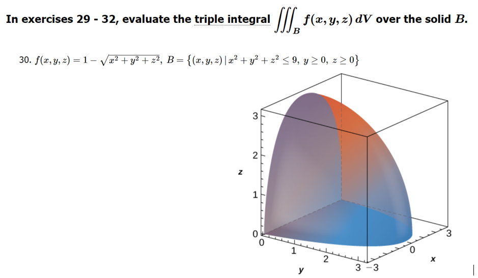 Solved In exercises 29−32, evaluate the triple integral | Chegg.com