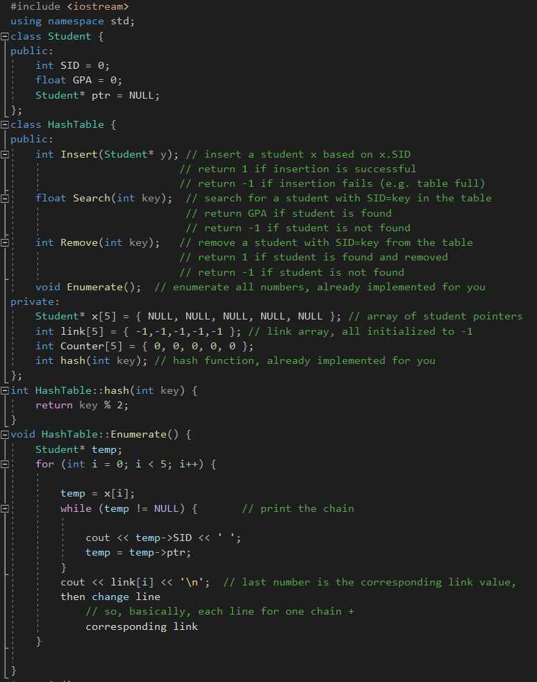 Solved C++ Worksheet Here is the rubric Enumerate() method - | Chegg.com