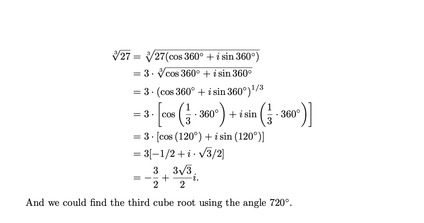 Solved Use De Moivres Theorem See Appendix To Compute The 9866