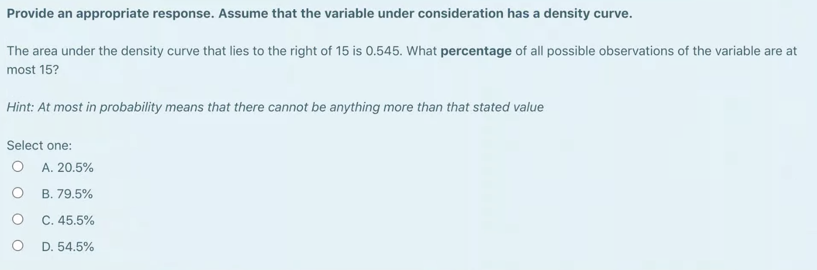Solved Provide an appropriate response. Assume that the | Chegg.com