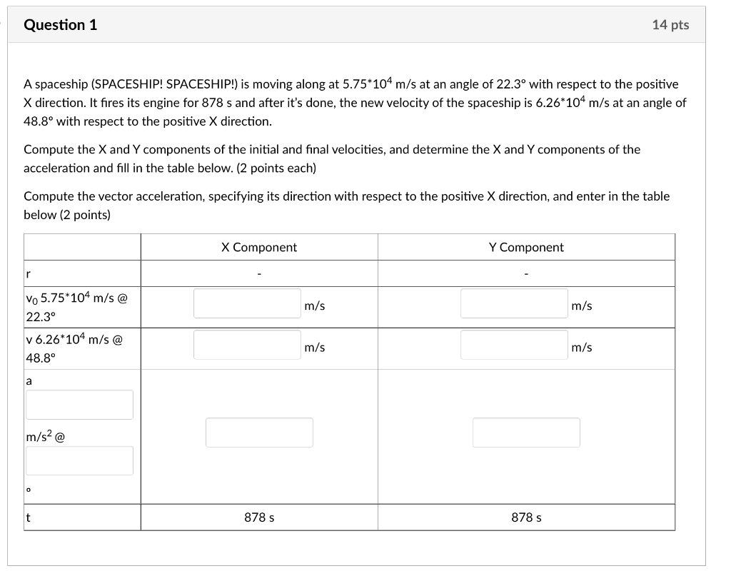 Solved Shown Are Five Asteroids And A Spaceship All Moving Chegg Com