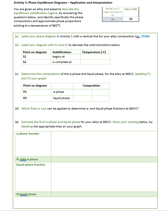 Solved B Activity 1: Phase Equilibrium Diagrams - Binary | Chegg.com