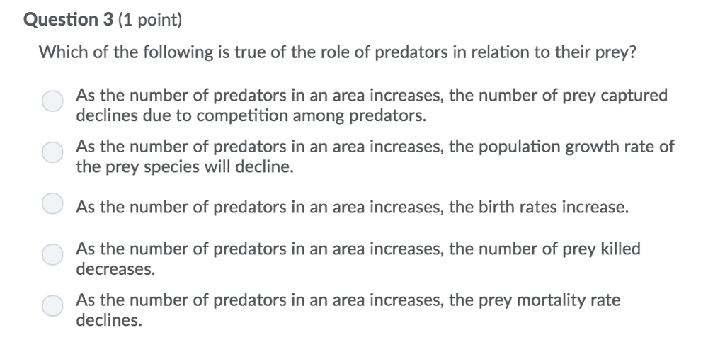 Solved Question 3 (1 point) Which of the following is true | Chegg.com
