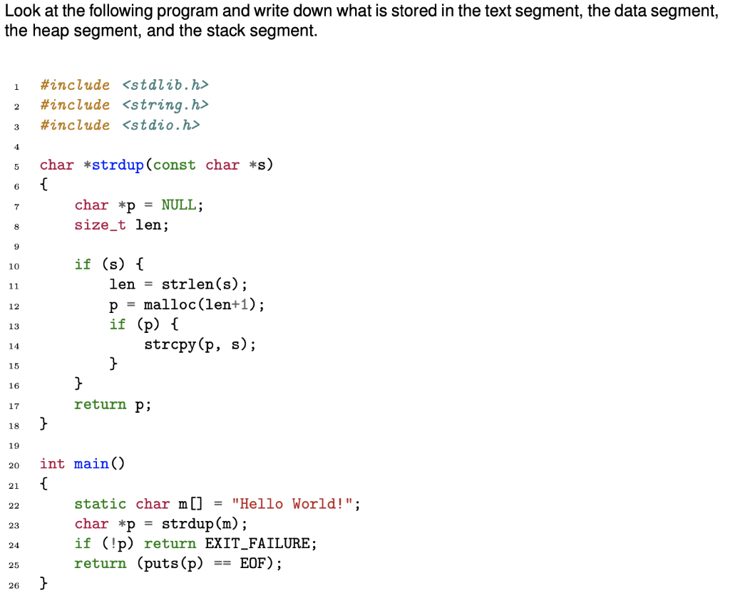 Solved Look at the following program and write down what is | Chegg.com