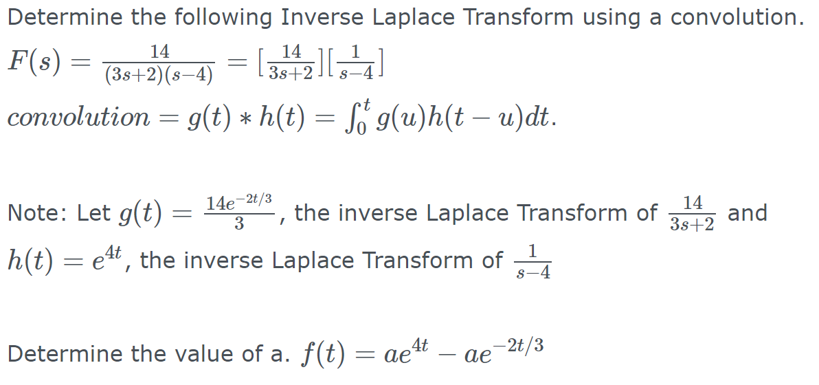 Solved 14 Determine The Following Inverse Laplace Transfo Chegg Com