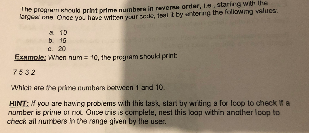 Solved Task 5.2 Numerical Analysis Using Nested Loops (13 | Chegg.com