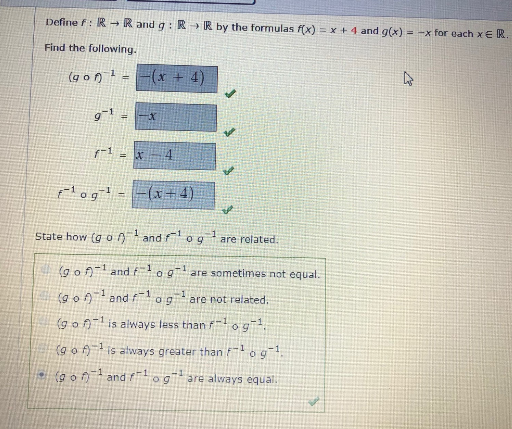 Solved Define F R R And G R R By The Formulas F X Chegg Com