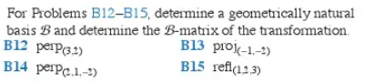 Solved For Problems B12-B15, Determine A Geometrically | Chegg.com