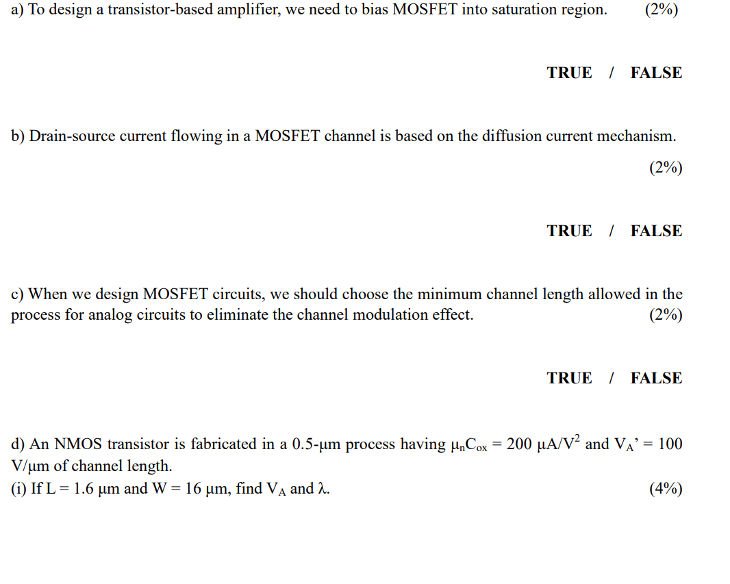 Solved a) To design a transistor-based amplifier, we need to Circuit Diagram