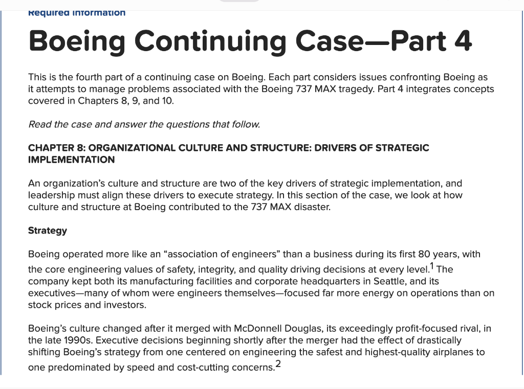 boeing 737 case study answers