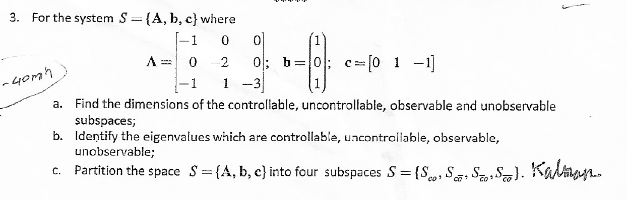 Solved Using A Similarity Transformation Solve For Y T Chegg Com