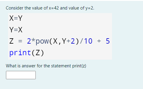 what is the value of x when y 42