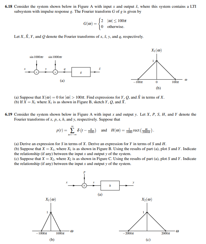 Solved 6 18 Consider The System Shown Below In Figure A W Chegg Com