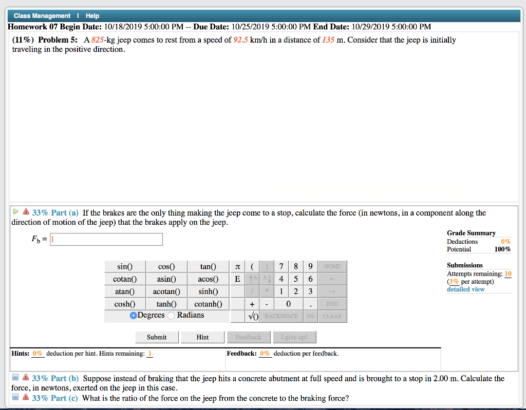 Solved Class Management Help Homework 07 Begin Date: | Chegg.com