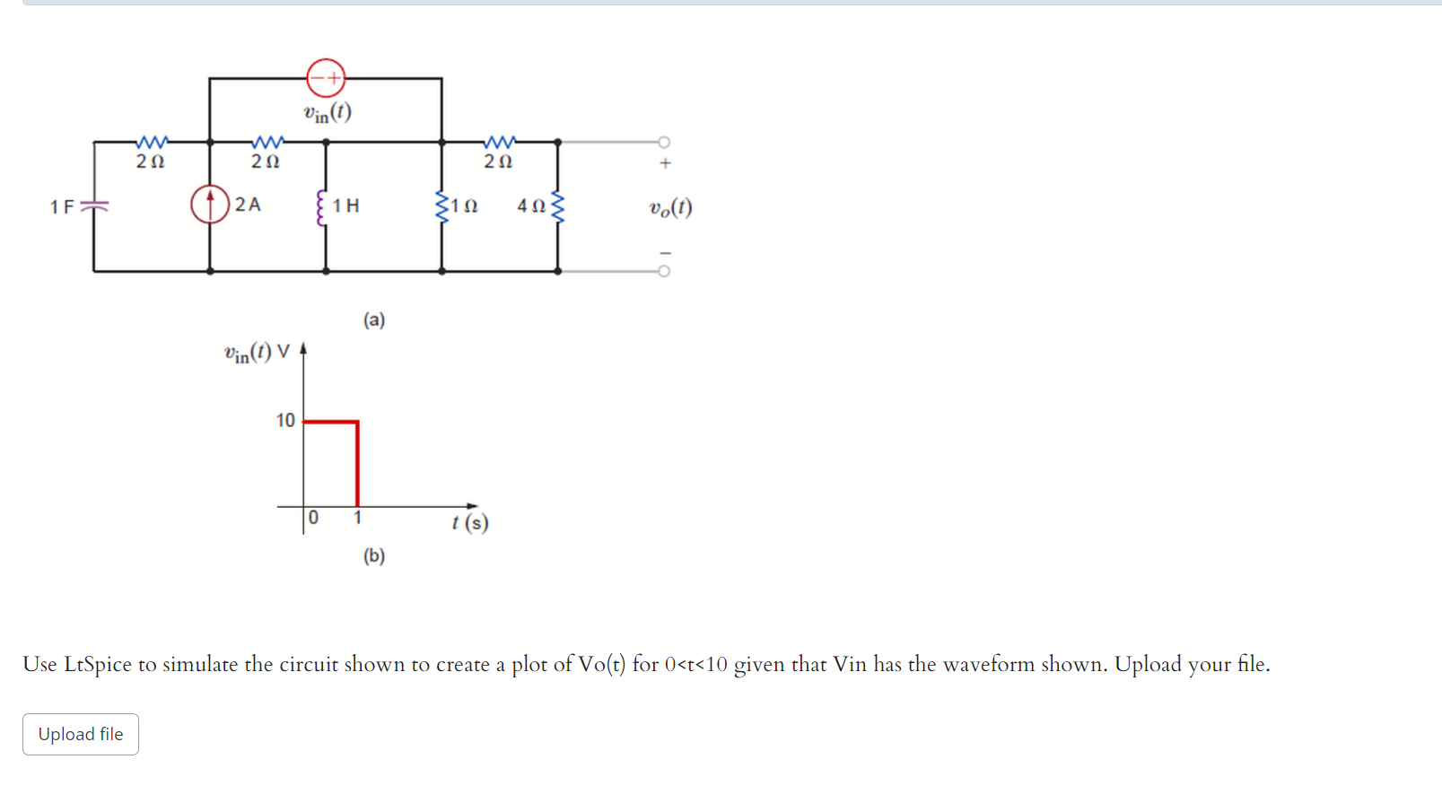 Solved Use LtSpice To Simulate The Circuit Shown To Create A | Chegg.com