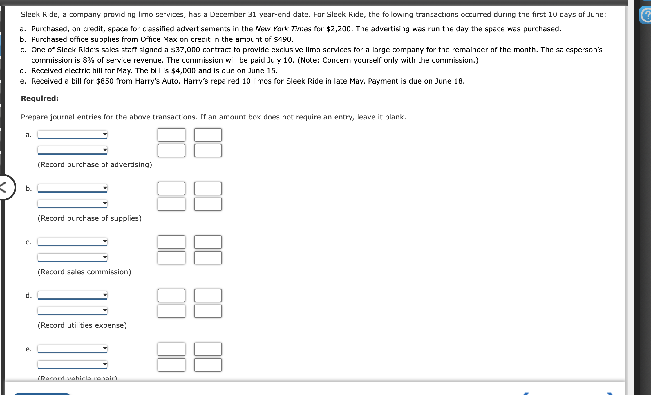 Solved b. ﻿Purchased office supplies from Office Max on