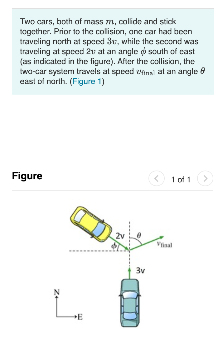 Solved Part A Find The Speed Vfinal Of The Joined Cars After | Chegg.com