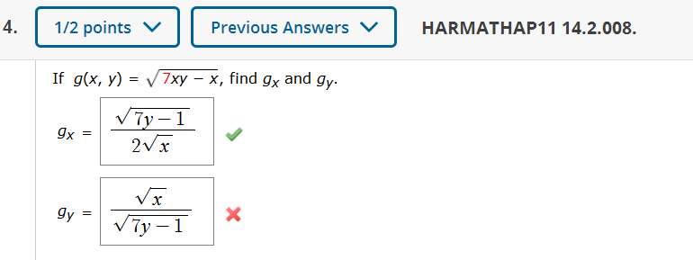 Solved Harmathap11 14 2 008 If G X Y 7xy X Find Chegg Com