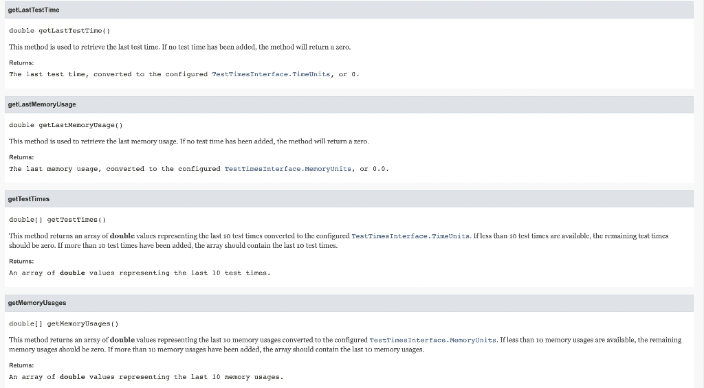Solved Interface TestTimesInterface public interface | Chegg.com