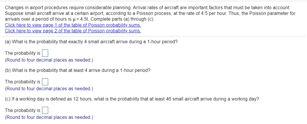 Solved Changes In Airport Procedures Require Considerable | Chegg.com