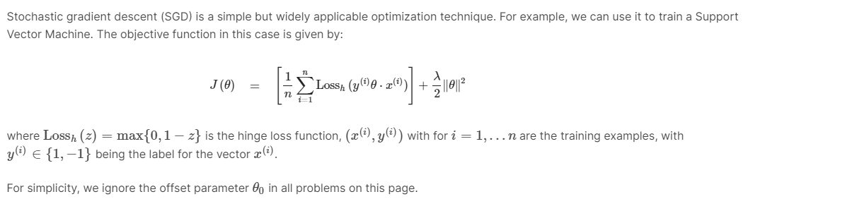 Solved Stochastic gradient descent (SGD) is a simple but | Chegg.com