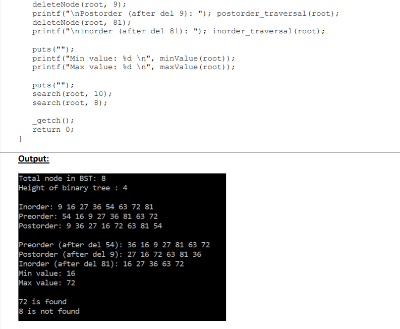 Solved Given snippet code below that you are required to | Chegg.com
