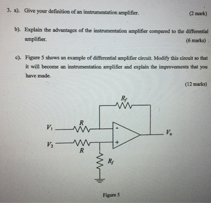 Solved 3. a). Give your definition of an instrumentation