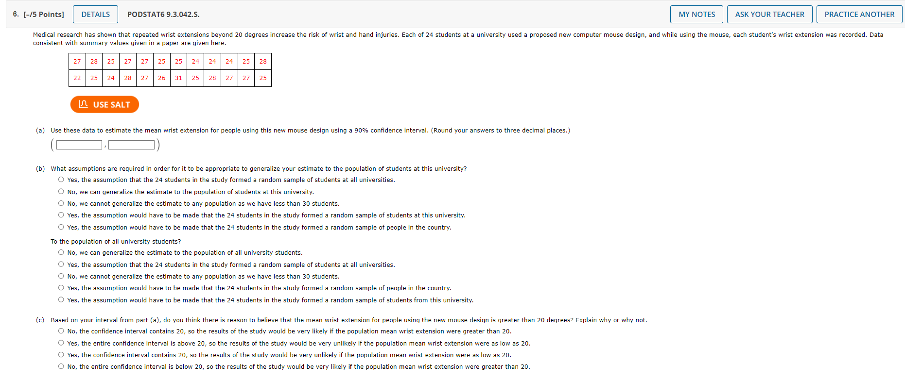 Solved consistent with summary values given in a paper are | Chegg.com