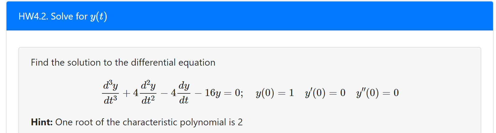 Solved Find the solution to the differential equation | Chegg.com