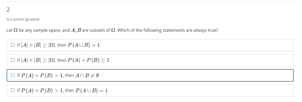 Solved Let ω Be Any Sample Space And A B Are Subsets Of ω Chegg Solved Let ω Be Any Sample Space And A B Are Subsets Of ω Chegg