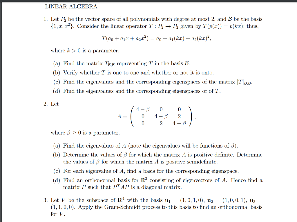 what is p2 in linear algebra