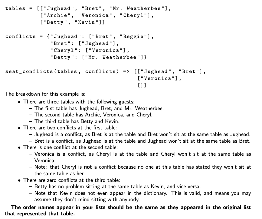 Solved Python 3. Seating plans using dictionary. help 2 | Chegg.com