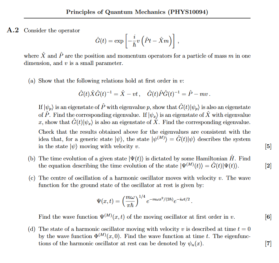 Principles Of Quantum Mechanics Phys A 2 Chegg Com